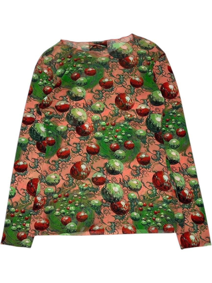 Jean Paul Gaultier "Cherry" Mesh Top