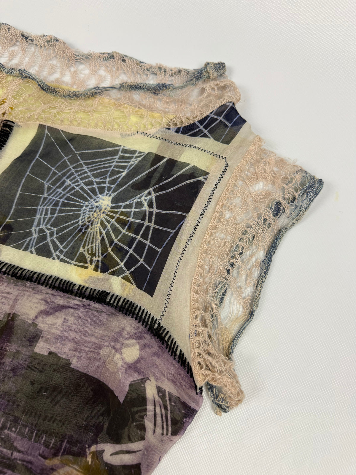 Jean Paul Gaultier "Patchwork" Mesh Top