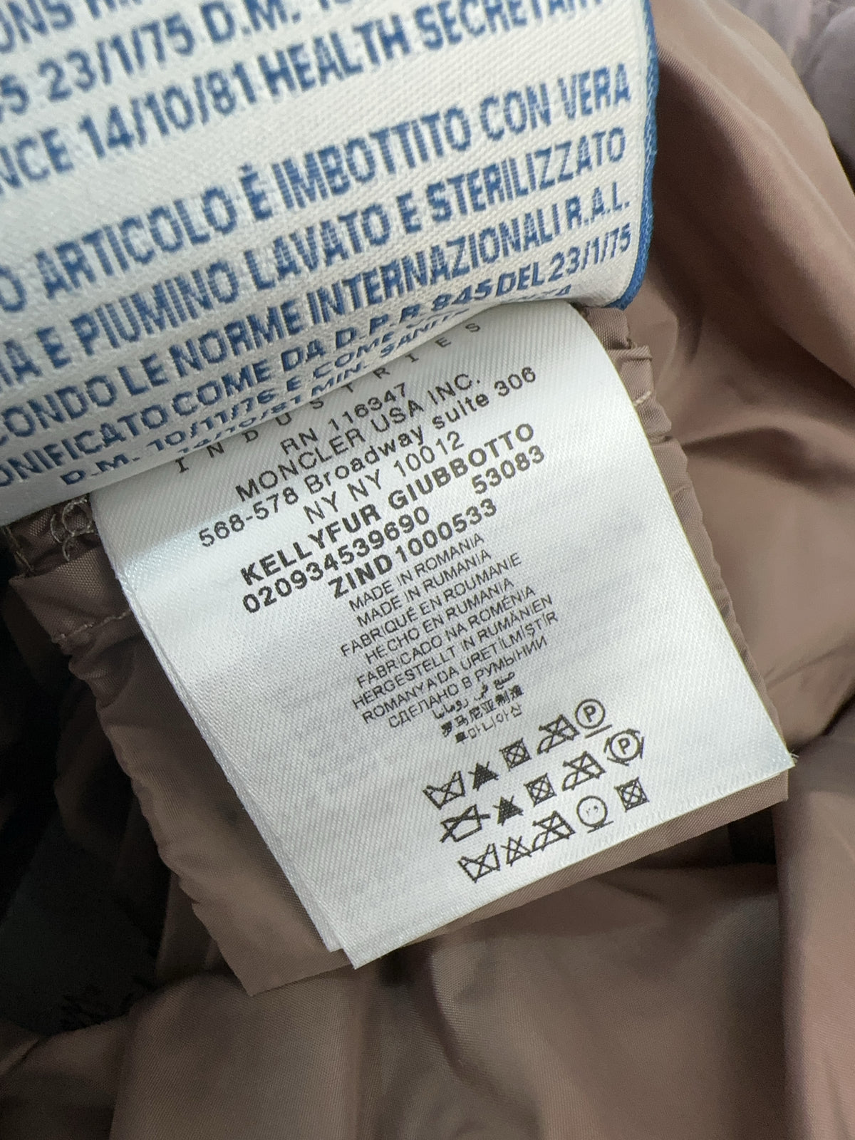 Moncler "Kellyfur Giubbotto" Daunen Jacke