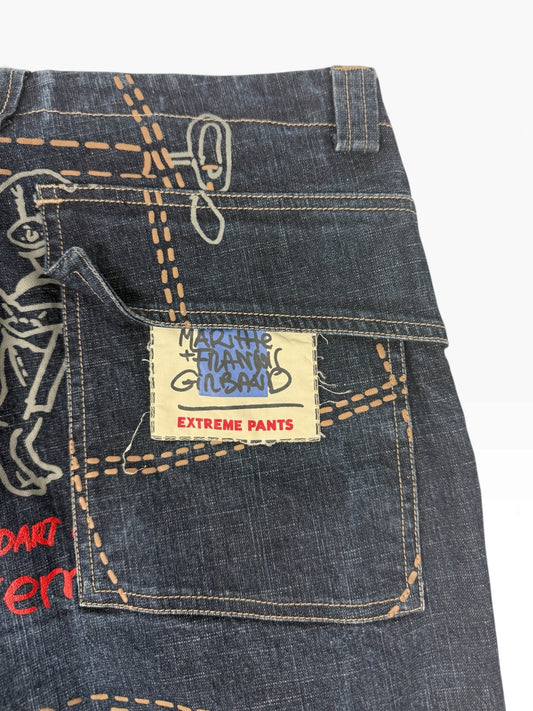Vintage Marithé + François Girbaud "Grafitti" Pants