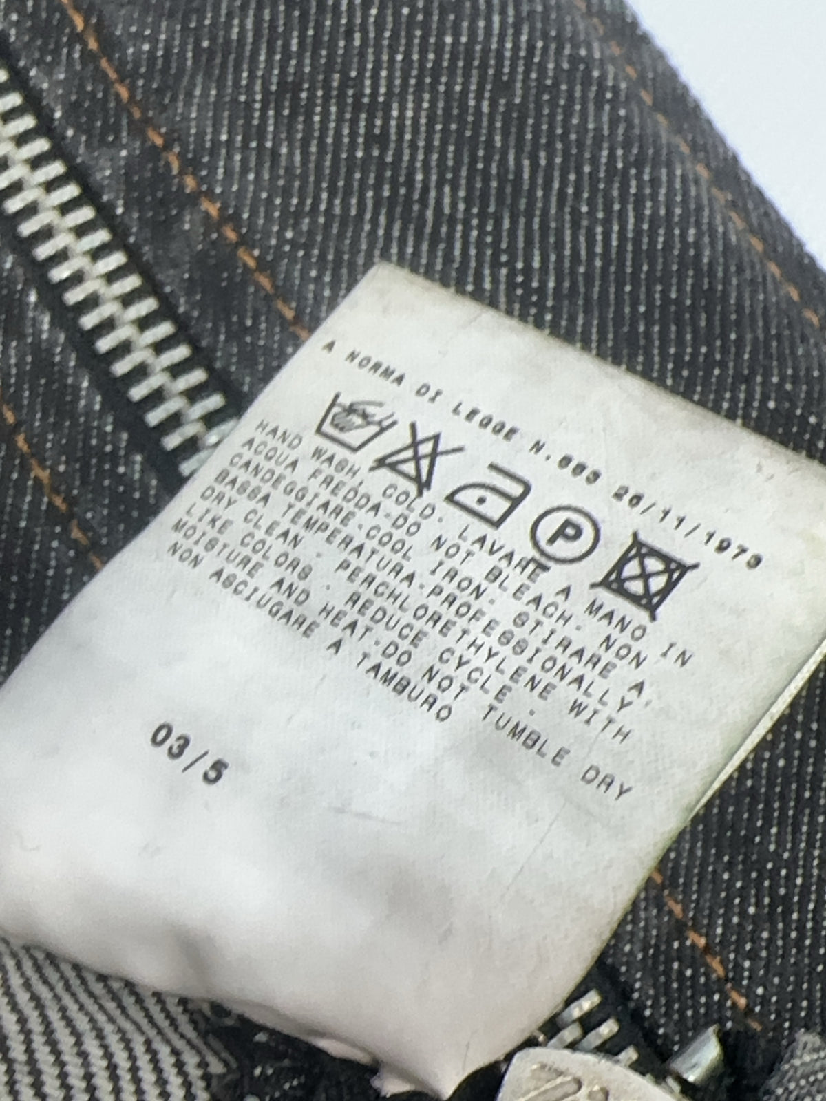 Dolce & Gabbana SS 2004 Denim Zip Top