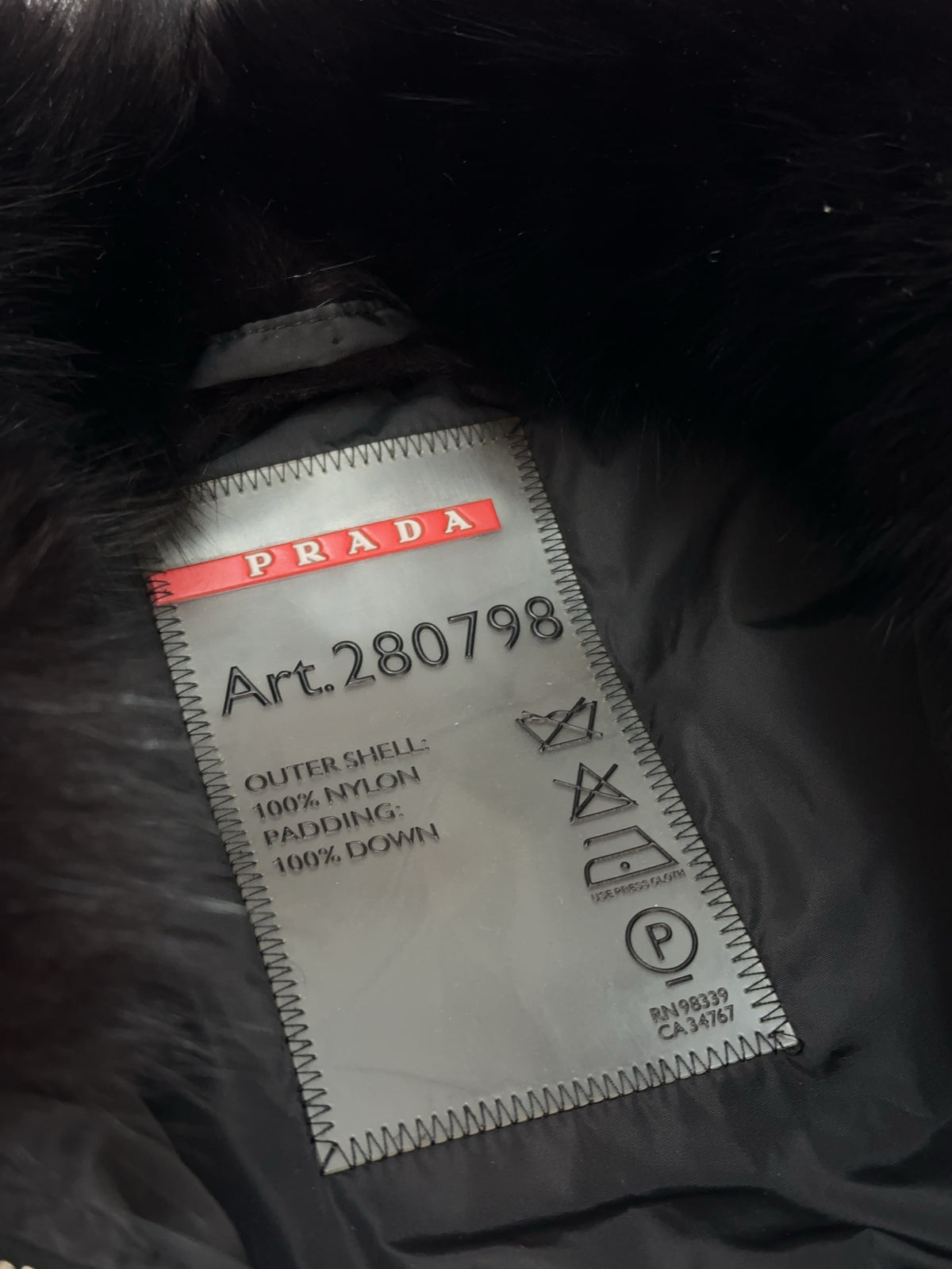 Prada "Blue Fox" Daunen Jacke