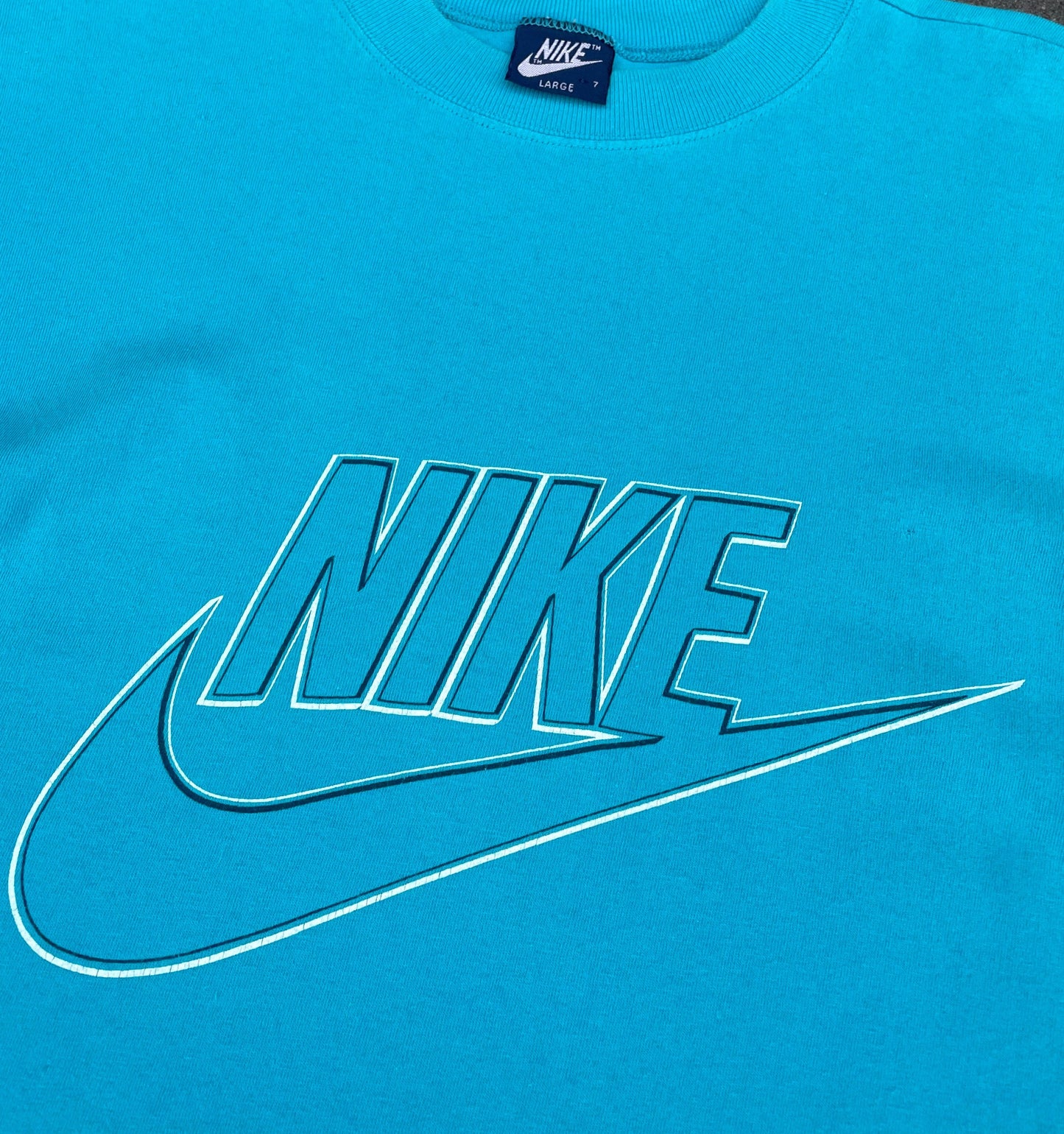Vintage Nike T-Shirt Babyblau L